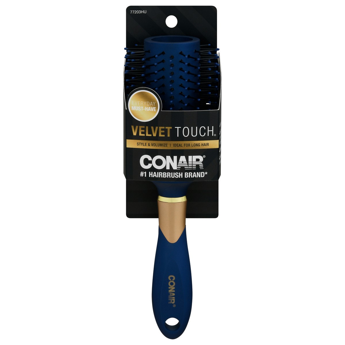 slide 4 of 11, Conair Velvet Touch Round Brush, 1 ct