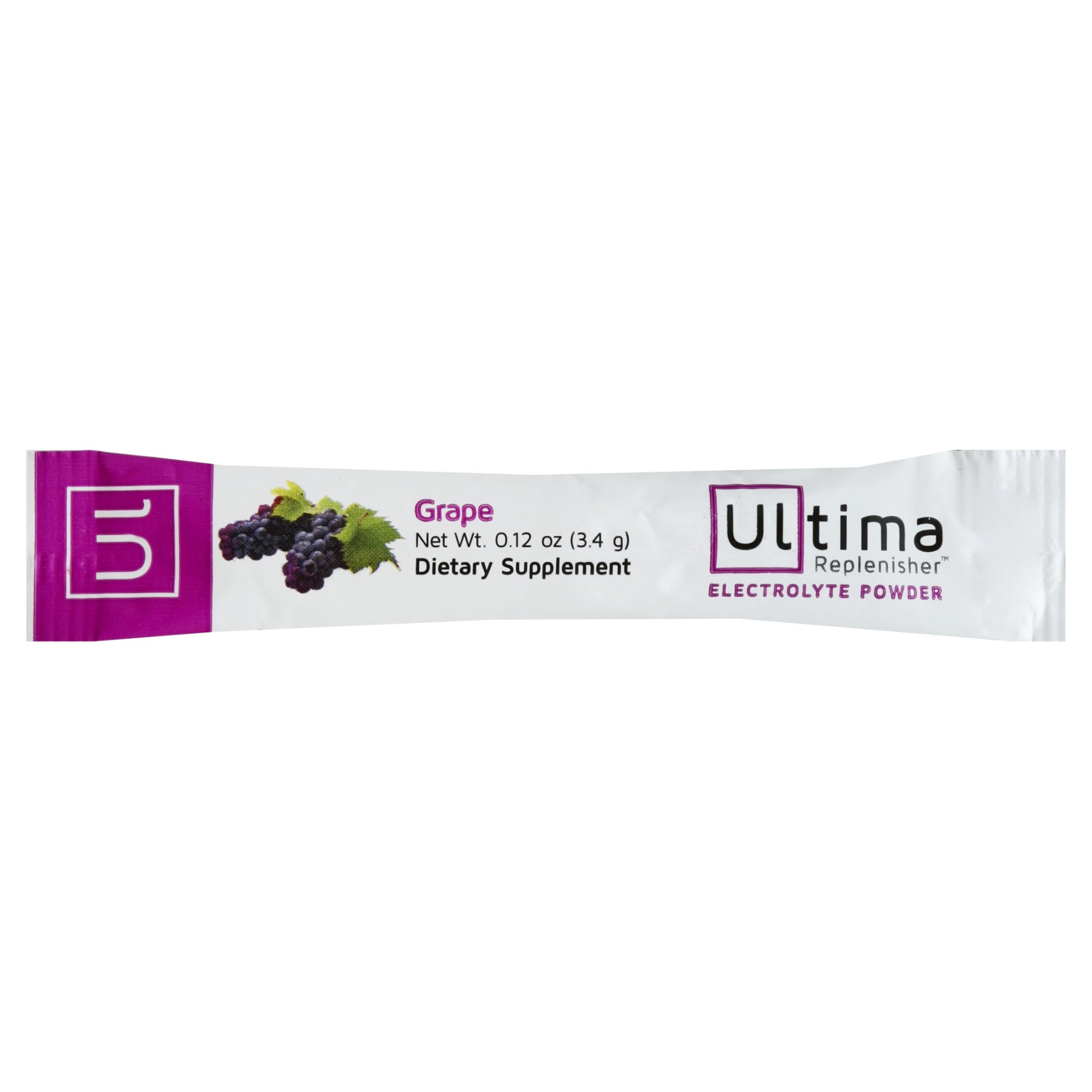 slide 1 of 1, Ultima Replenisher Grape Electrolyte Drink Mix Single Packet, 0.12 oz