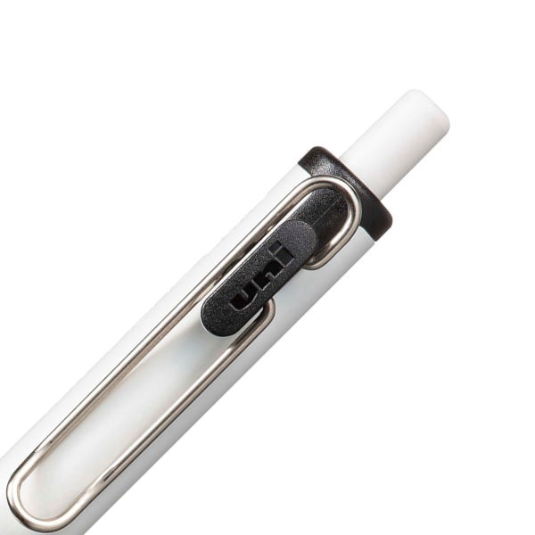 slide 2 of 10, Uni-Ball One Retractable Gel Pens, Medium Point, 0.7 Mm, White Barrel, Black Ink, Pack Of 12 Pens, 12 ct