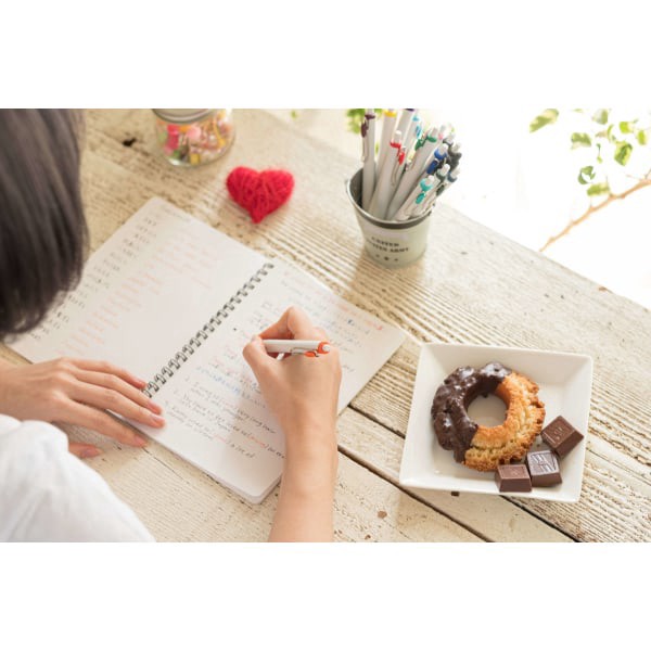 slide 10 of 10, Uni-Ball One Retractable Gel Pens, Medium Point, 0.7 Mm, White Barrel, Black Ink, Pack Of 12 Pens, 12 ct