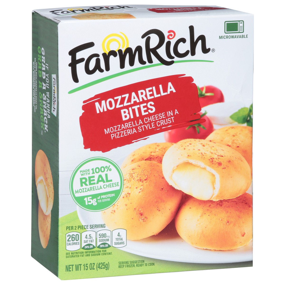 slide 3 of 4, Farm Rich Mozzarella Bites 15 oz, 15 oz