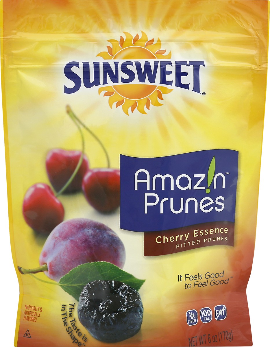 slide 6 of 11, Sunsweet Amazin Pitted Cherry Essence Prunes 1 6 oz, 6 oz