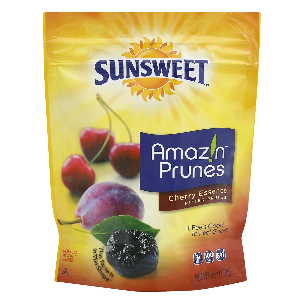 slide 5 of 11, Sunsweet Amazin Pitted Cherry Essence Prunes 1 6 oz, 6 oz