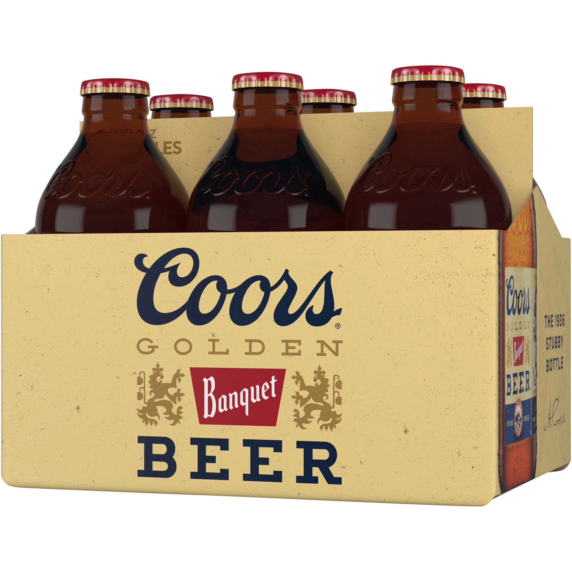 slide 3 of 5, Coors Golden Banquet American Lager Beer, 5% ABV, 6 ct; 12 oz