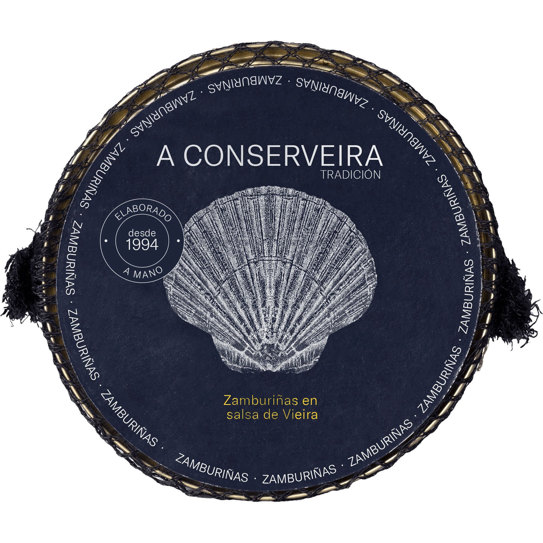 slide 1 of 1, A Conserveira Scallops in Sauce, 4.4 oz