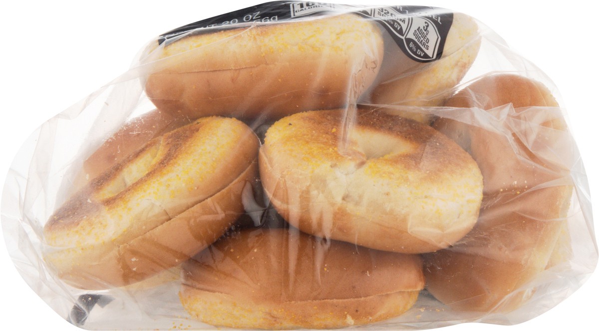 slide 4 of 13, The Bakery Traditional Pre-Sliced Plain Mini Bagels 20 oz, 20 oz