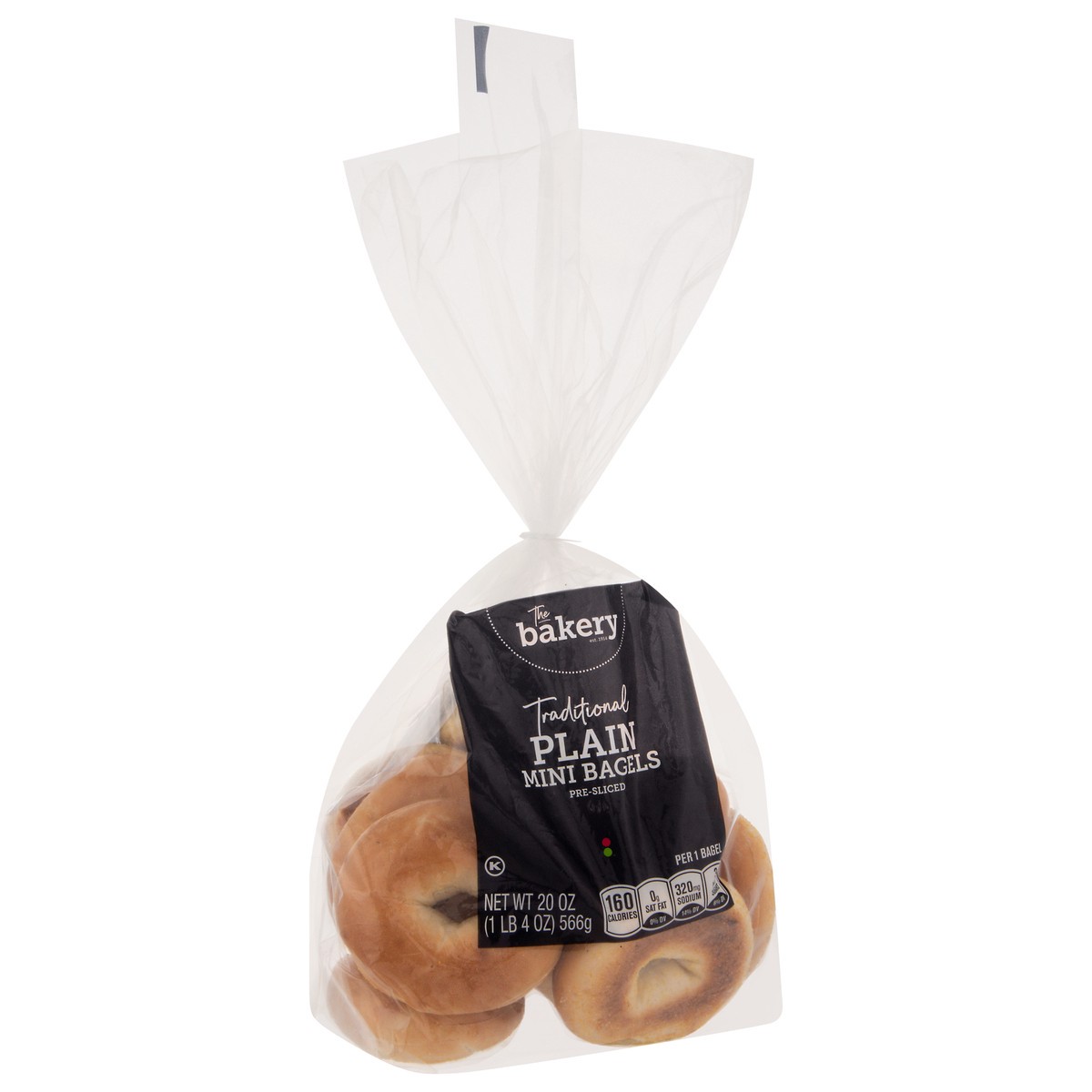 slide 11 of 13, The Bakery Traditional Pre-Sliced Plain Mini Bagels 20 oz, 20 oz