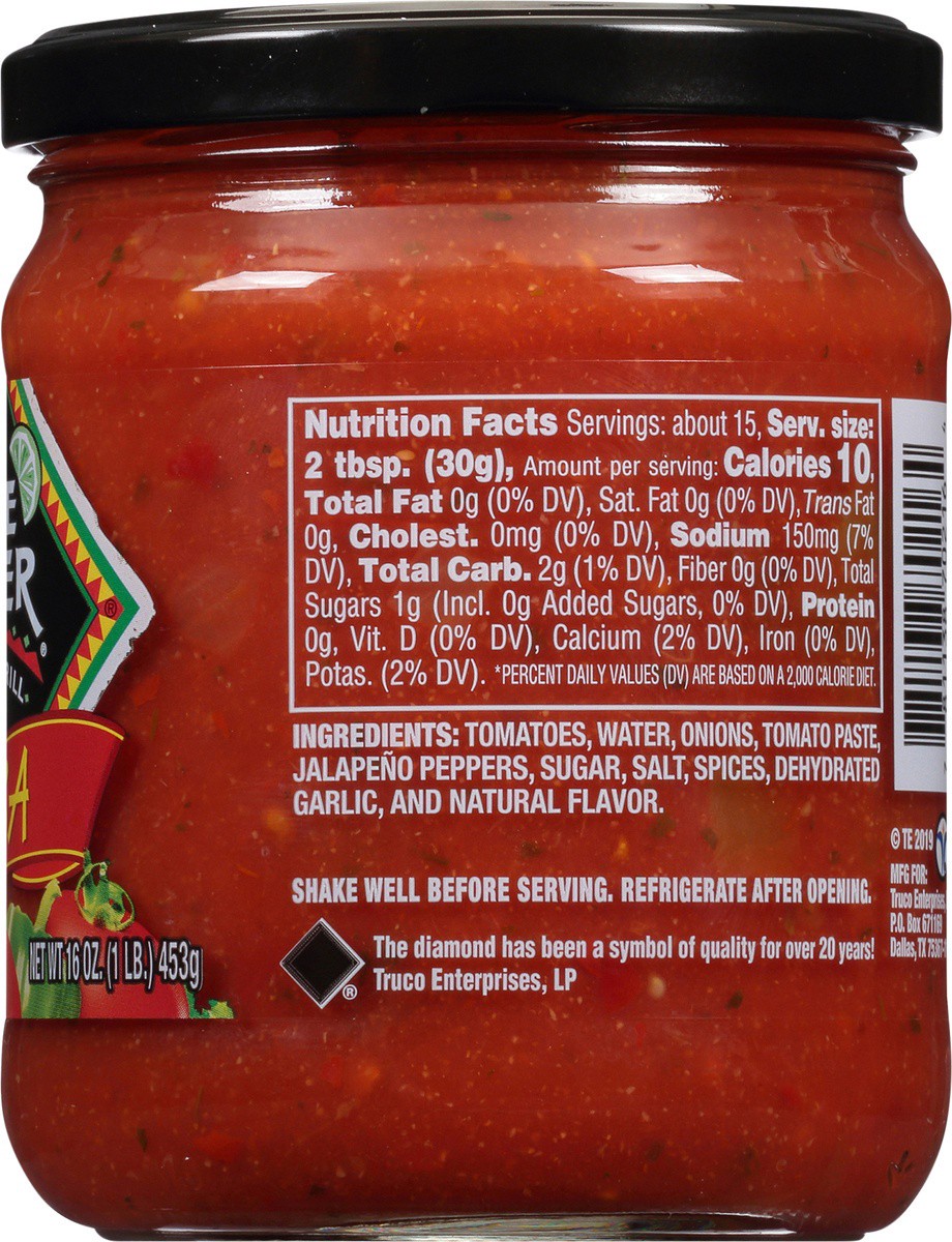 slide 5 of 7, On The Border Hot Salsa, 12 oz