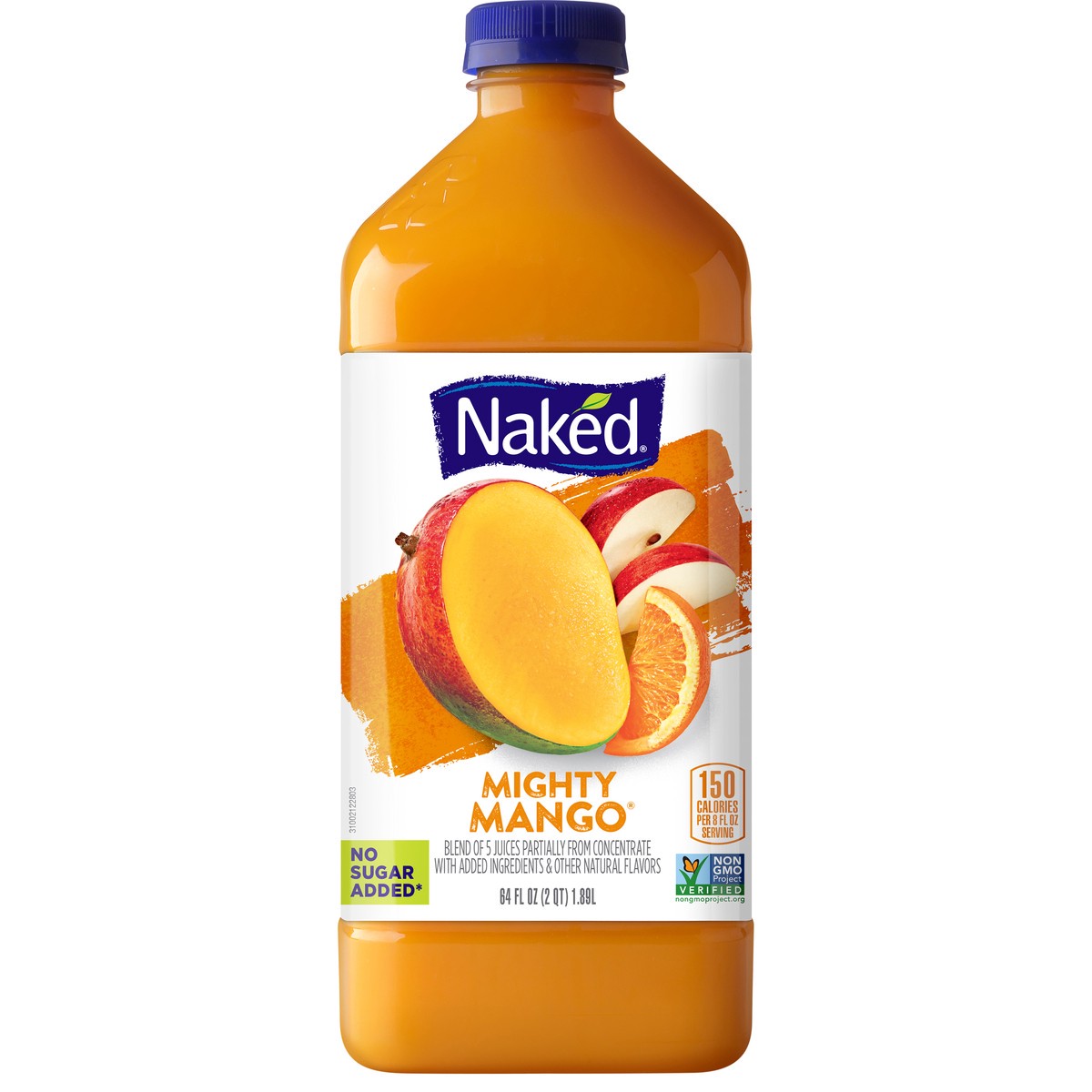 slide 1 of 2, Naked Mighty Mango Juice Smoothie - 64 fl oz, 64 fl oz