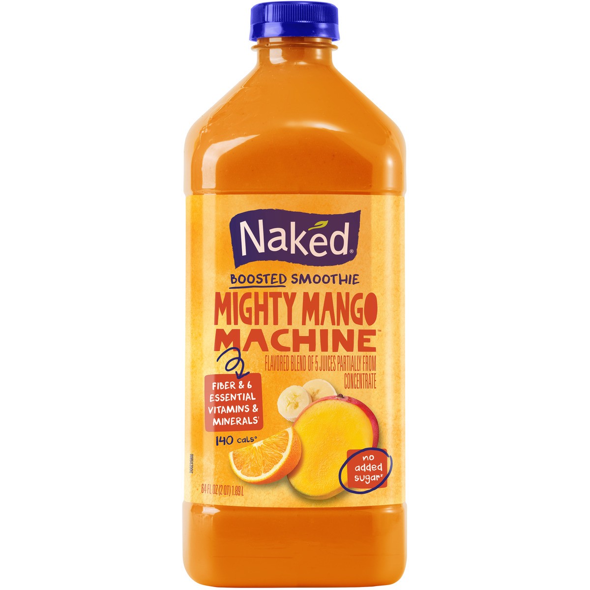 slide 1 of 2, Naked Mighty Mango Juice Smoothie - 64 fl oz, 64 fl oz