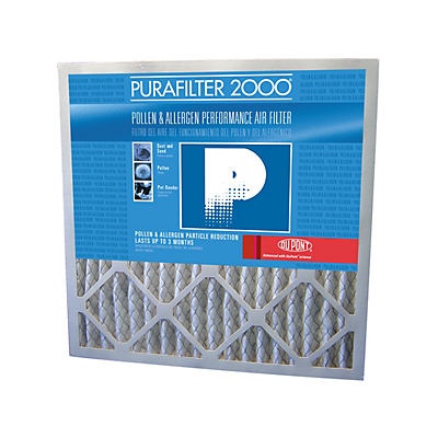 slide 1 of 1, Purafilter 2000 18 in. x 25 in. x 1 in. MERV 8 Blue Series Air Filter, 1 ct