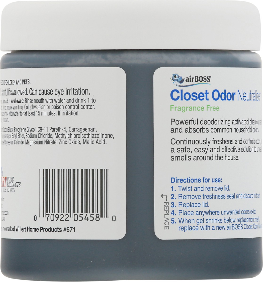 slide 5 of 9, Airboss Charcoal Odor Neutralizing Gel, 17 oz