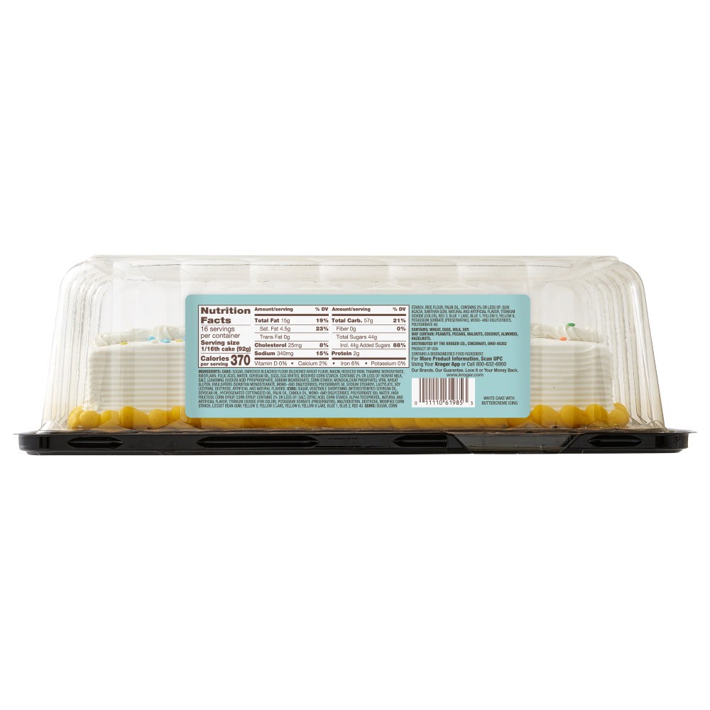 slide 2 of 3, Bakery Fresh Goodness White Sheet Cake, 52 oz
