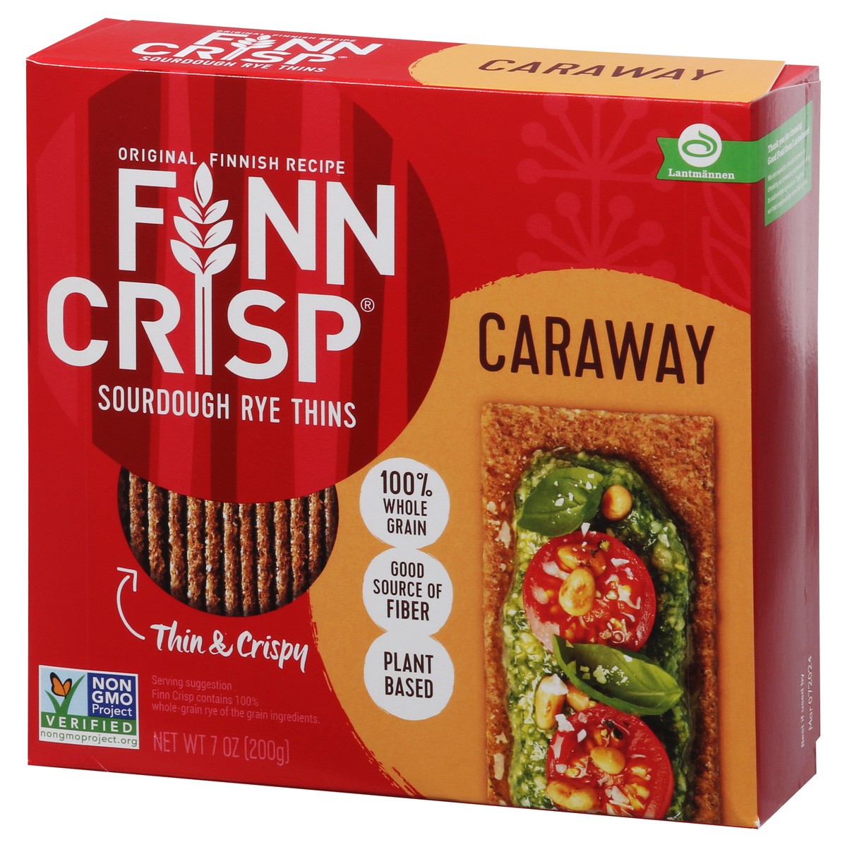 slide 7 of 9, Finn Crisp Bread- Caraway, 7 oz