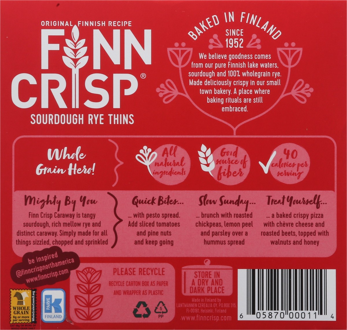 slide 8 of 9, Finn Crisp Bread- Caraway, 7 oz