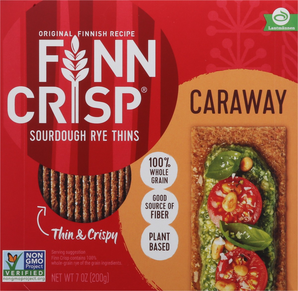 slide 6 of 9, Finn Crisp Bread- Caraway, 7 oz