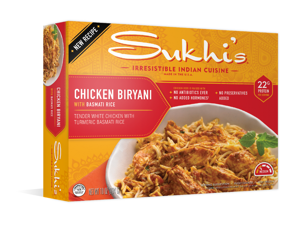 slide 1 of 1, Sukhi's Chicken Biryani, With Basmati Rice, 10 oz