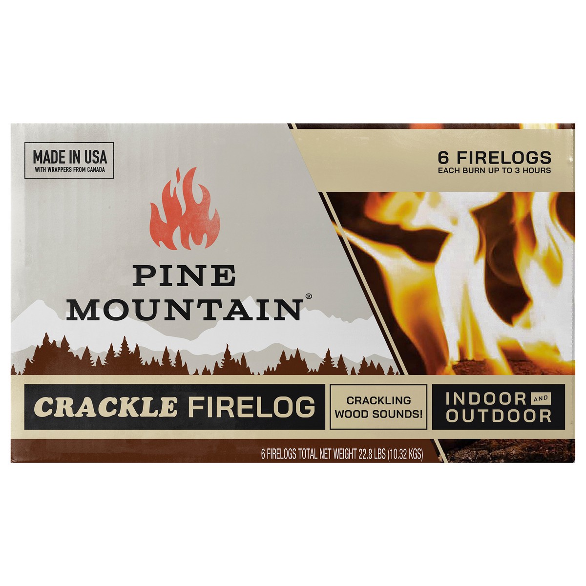 slide 3 of 10, Pine Mountain Crackle Firelog 6 ea, 6 ct