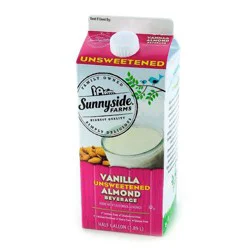 Sunnyside Farms Unsweetened Vanilla Almond Milk 64 oz