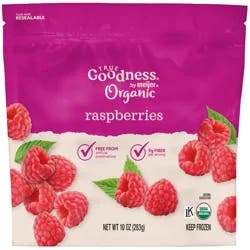 TRUE GOODNESS ORGANIC RASPBERRIES 12 OZ