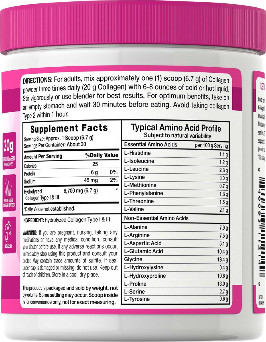 slide 3 of 5, Nature's Truth Ultra Collagen Powder, 6 oz