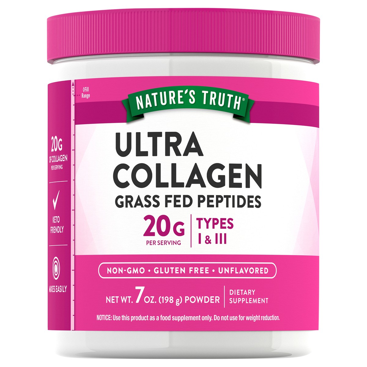 slide 1 of 5, Nature's Truth Ultra Collagen Powder, 7 oz