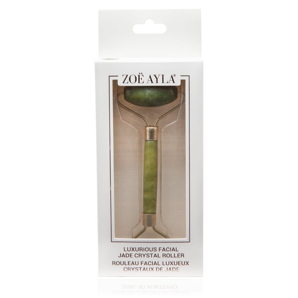 slide 1 of 1, Zoe Ayla Luxurious Jade Crystal Facial Roller, 1 ct