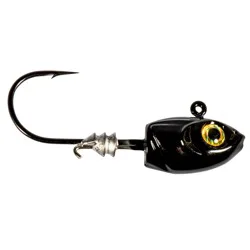 Micro Shad Headz 1/8 oz Black 4 Pack