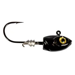 Micro Shad Headz 1/16 Oz Black 4 Pack