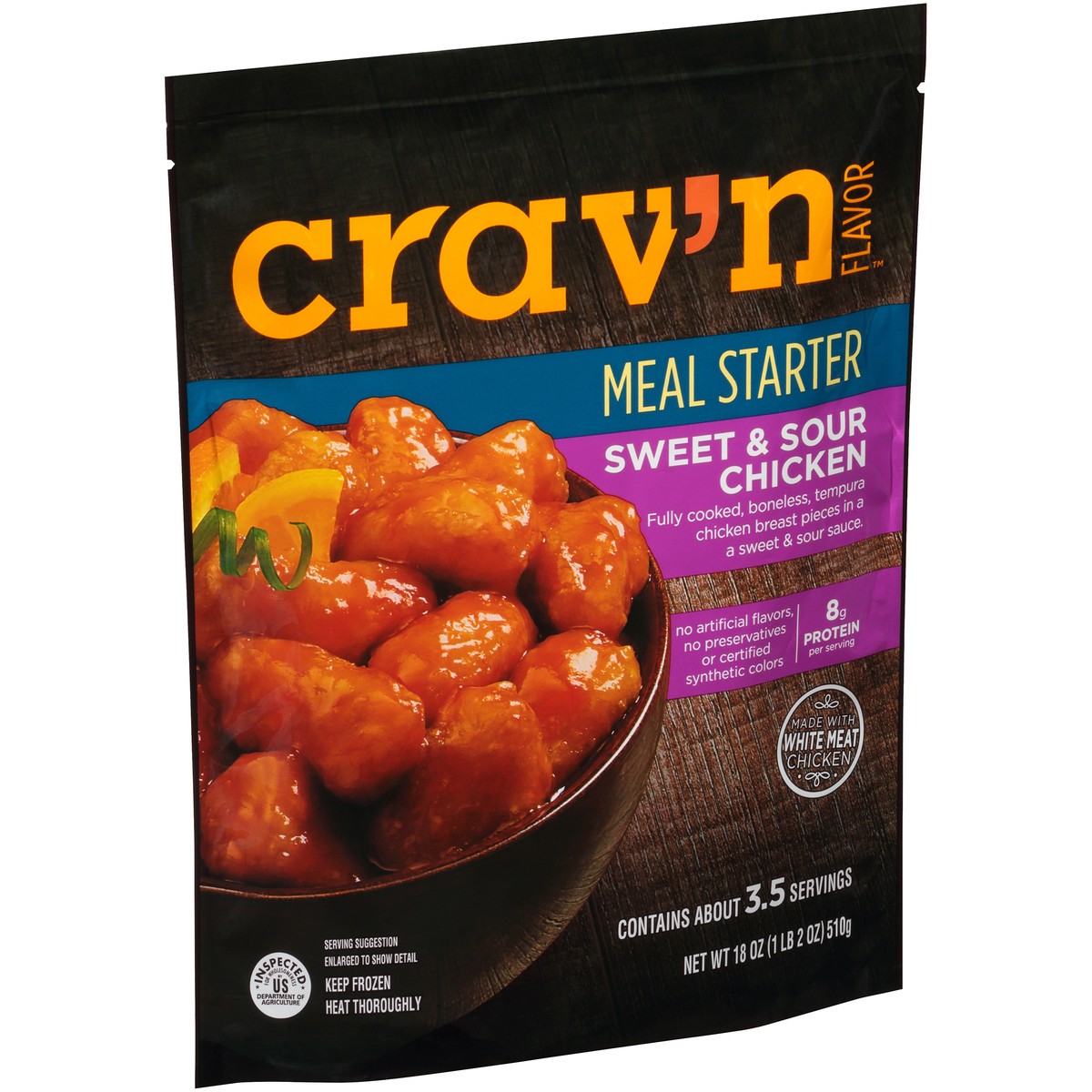 slide 2 of 10, Crav'n Flavor Sweet & Sour Chicken Meal Starter, 18 oz