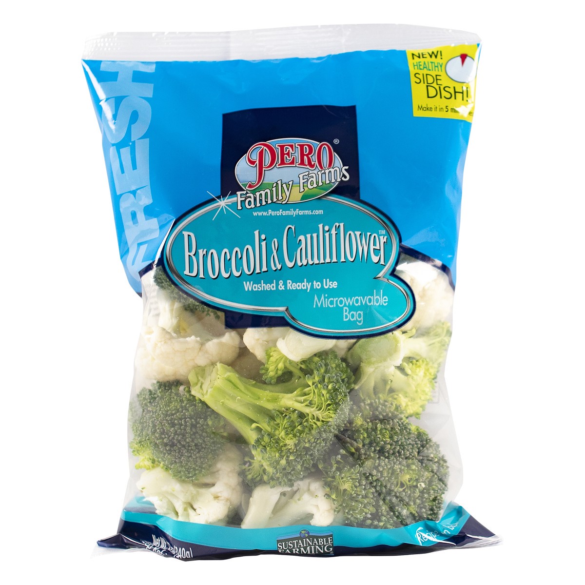 slide 3 of 12, Pero Family Farms Broccoli And Cauliflower, 12 oz