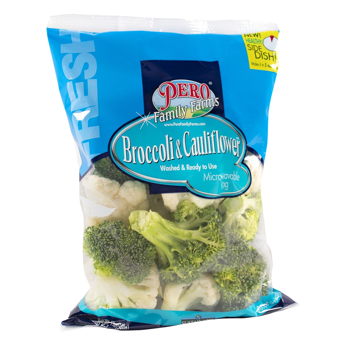 slide 9 of 12, Pero Family Farms Broccoli And Cauliflower, 12 oz