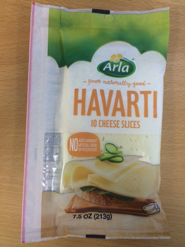 slide 1 of 1, Arla Havarti Cheese Slices, 7.5 oz