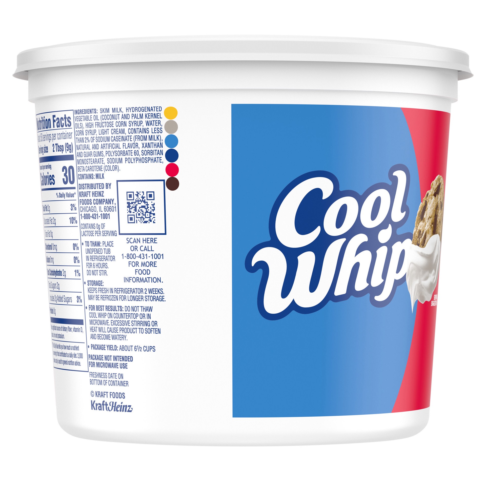 slide 2 of 5, Cool Whip Extra Creamy Whipped Topping, 16 oz Tub, 16 oz