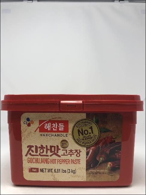 slide 1 of 1, CJ 3Kg Hot Gchjng Ht Pepp Pste, 105.8 oz