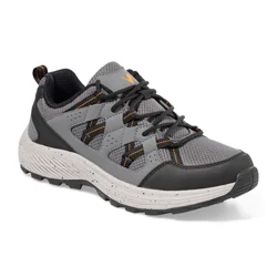 Vively Men's Trail Walk Wide Running Shoe, Grey, Size 12