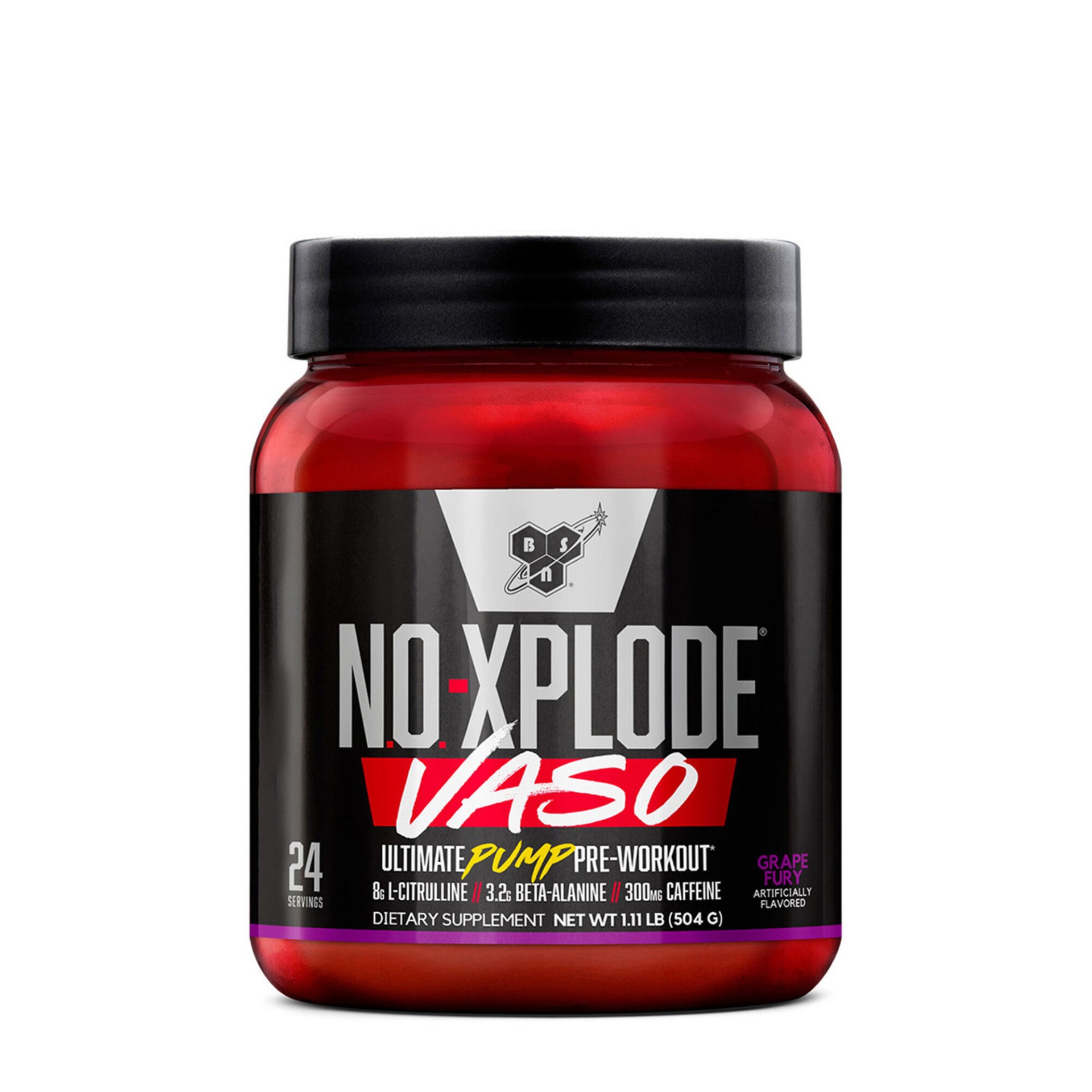 slide 1 of 1, BSN N.O.-XPLODE VASO Pre-Workout - Grape Fury, 1 ct