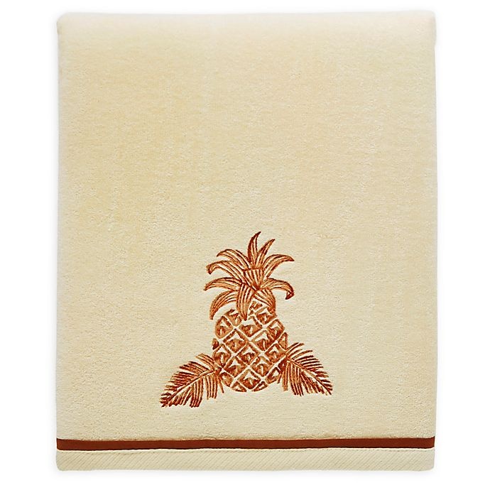 slide 1 of 3, Tommy Bahama Batik Pineapple Raw Sienna Bath Towel, 1 ct