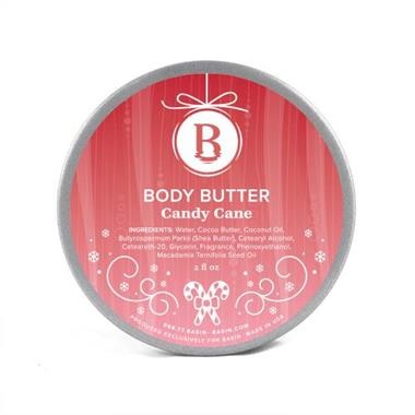 slide 1 of 1, Basin Body Butter, Candy Cane, 2 fl oz