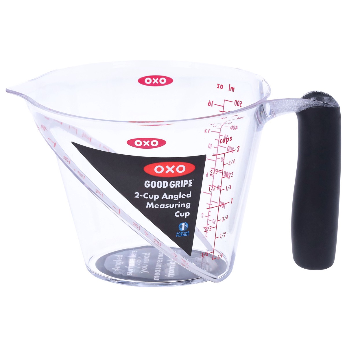 slide 1 of 9, OXO Good Grips - Angled Measure 2 Cup, 2 cups