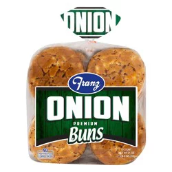 Franz BBQ Onion Hamburger Buns 21oz