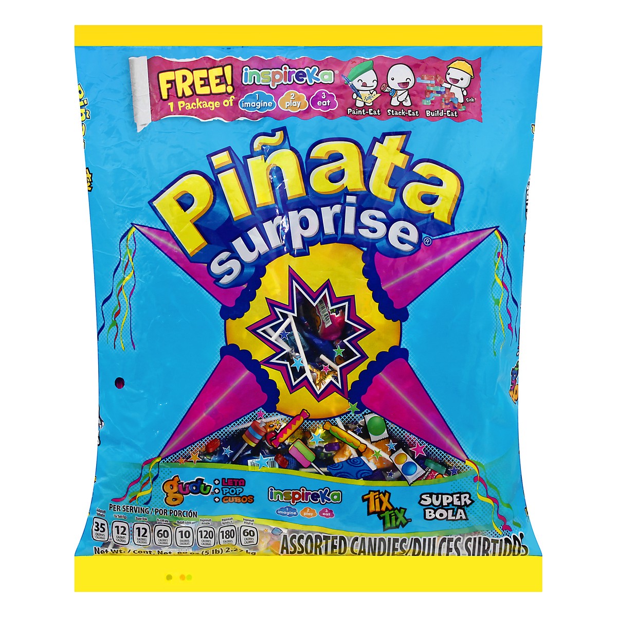 slide 1 of 9, Pinata Surprise Assorted Candies 80 oz, 80 oz