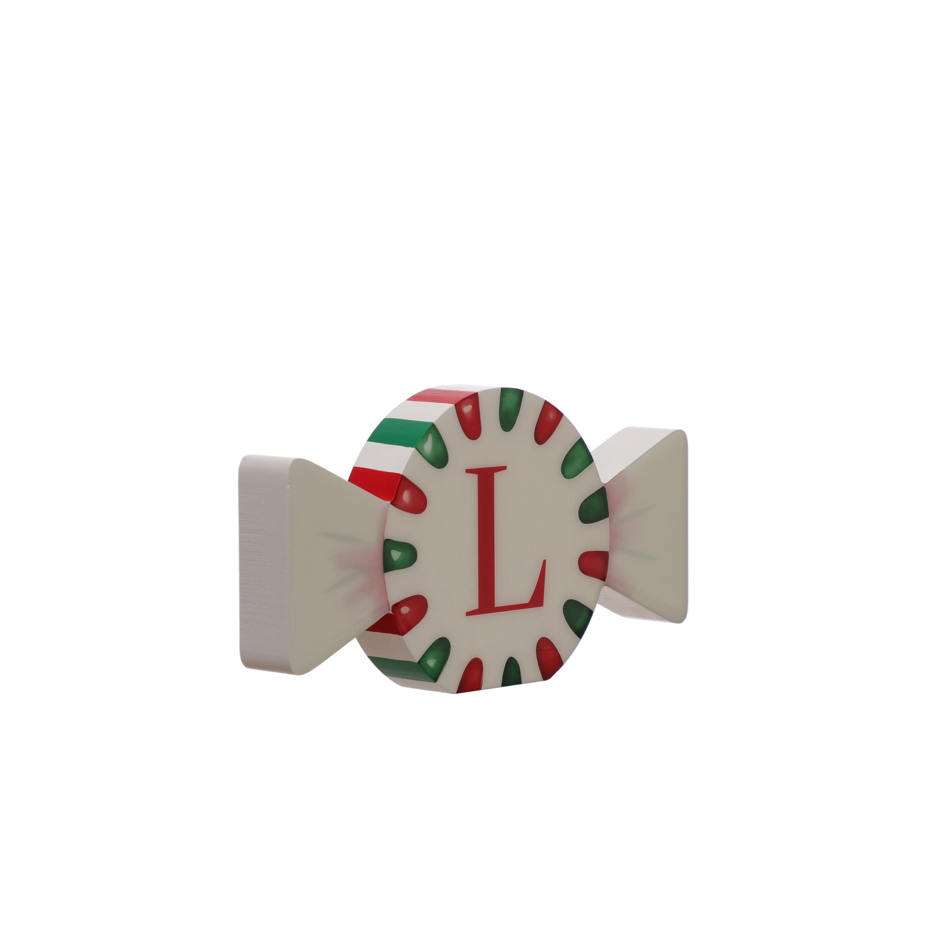 slide 3 of 3, 8" Candy Monogram Tabletop Decor By Ashland, 7.875 in x 1.18 in x 3.875 in