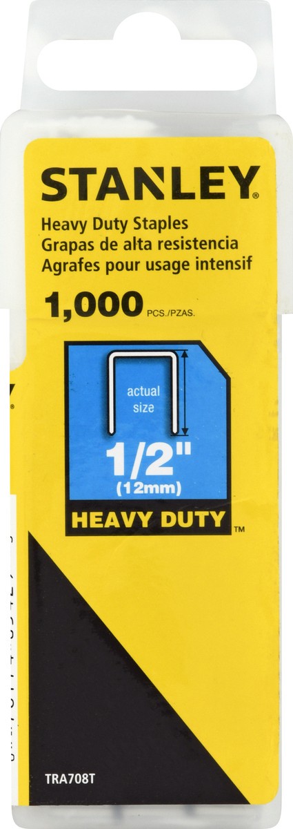 slide 4 of 8, STANLEY 1/2 Inches Staples 1000 ea, 1000 ct