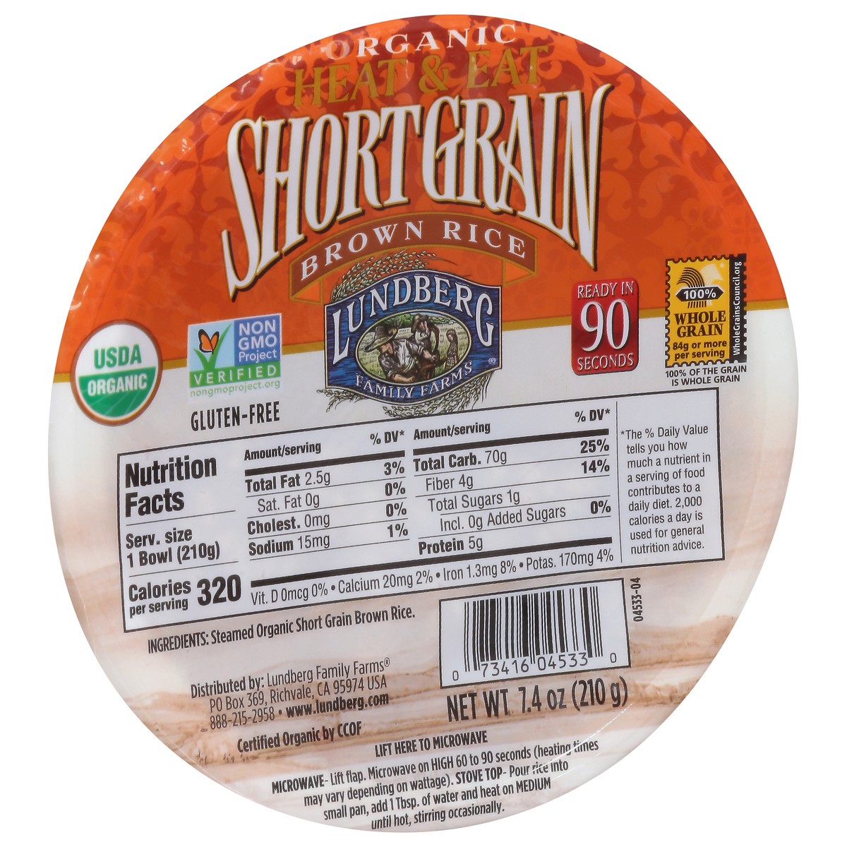 slide 10 of 14, Lundberg Family Farms Organic Short Grain Brown Gourmet Rice 7.4 oz, 7.4 oz