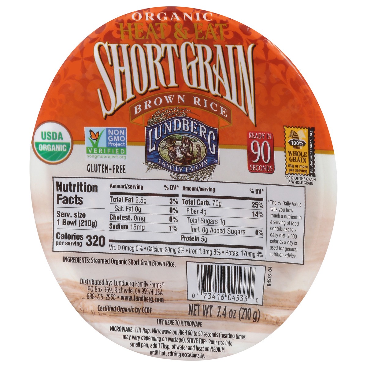 slide 11 of 14, Lundberg Family Farms Organic Short Grain Brown Gourmet Rice 7.4 oz, 7.4 oz