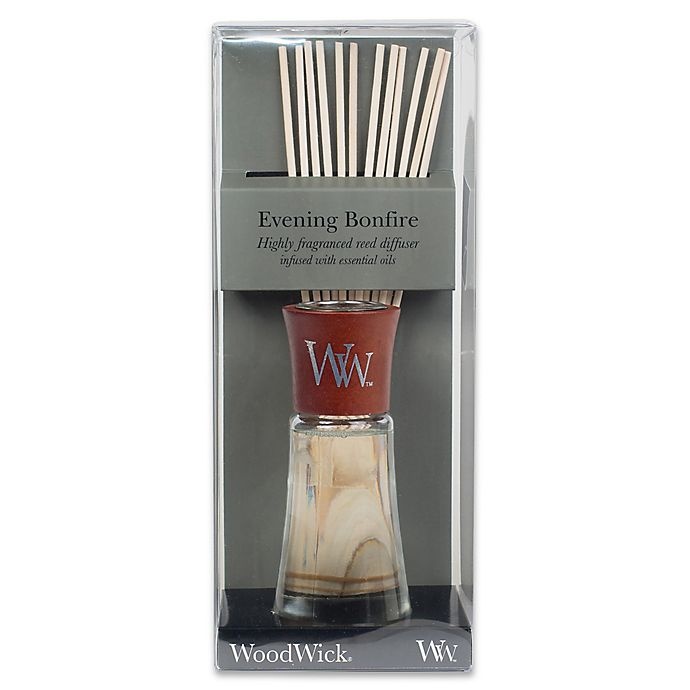 slide 1 of 1, Woodwick Evening Bonfire Large Reed Diffuser, 1 ct