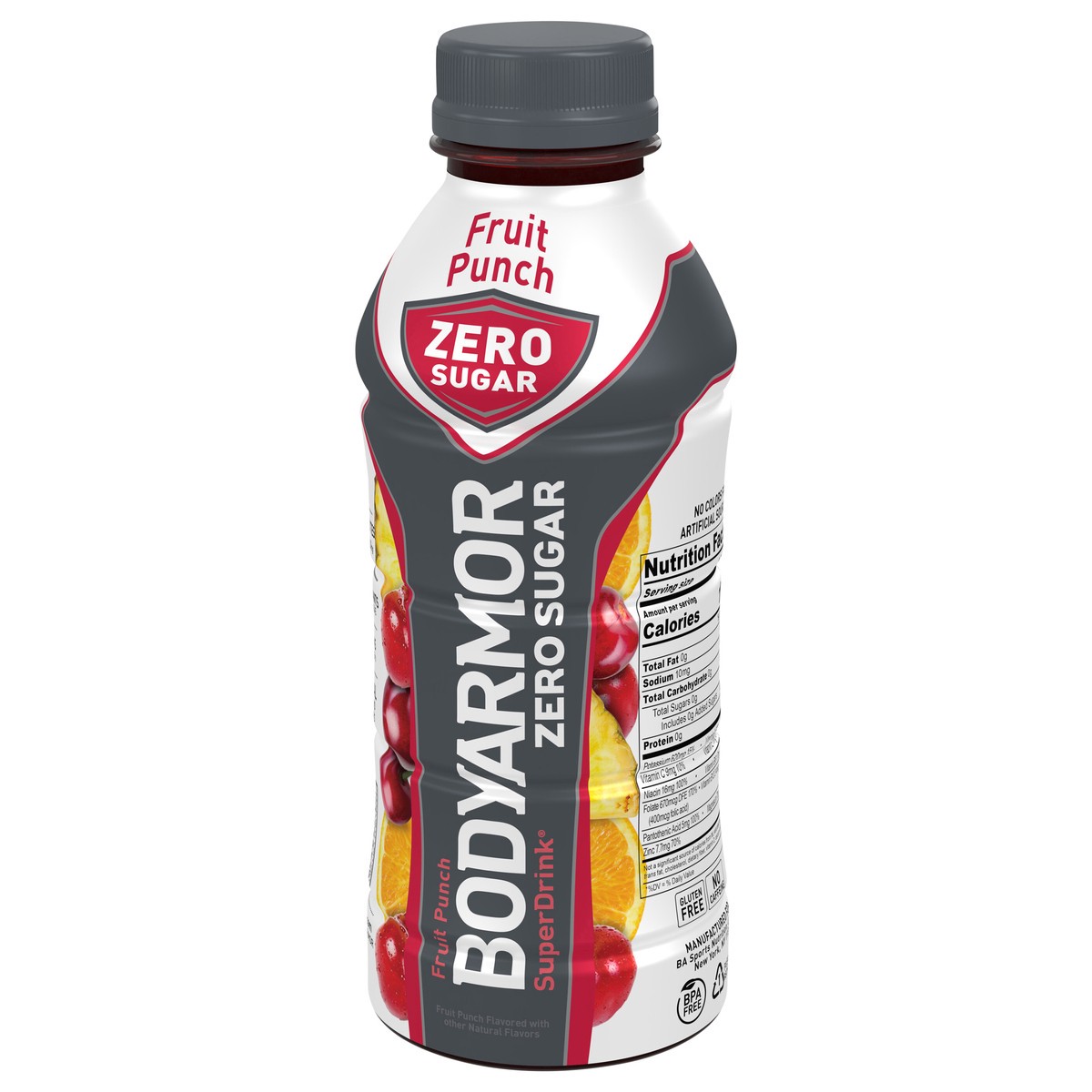 slide 8 of 13, BODYARMOR Zero Sugar Fruit Punch Bottle- 16 fl oz, 16 fl oz