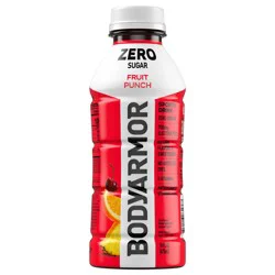 BODYARMOR Zero Sugar Fruit Punch Electrolyte Sports Drink, 16 fl oz Bottle