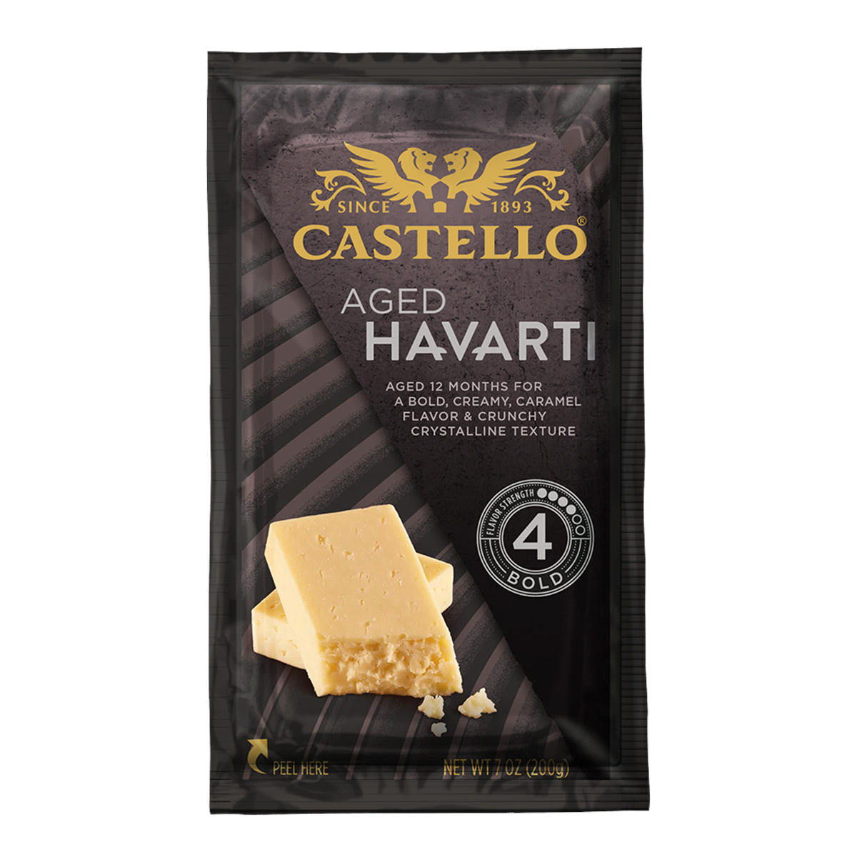 slide 1 of 1, Castello Aged Havarti Cheese, 7 oz, 7 oz